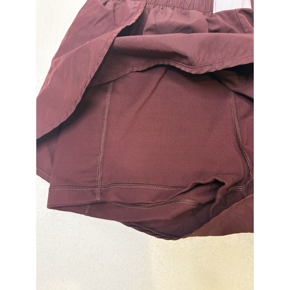 Offline By Aerie The Hugger Burgundy 2 In 1 Athletic Biker Shorts Size Medium - Picture 6 of 8